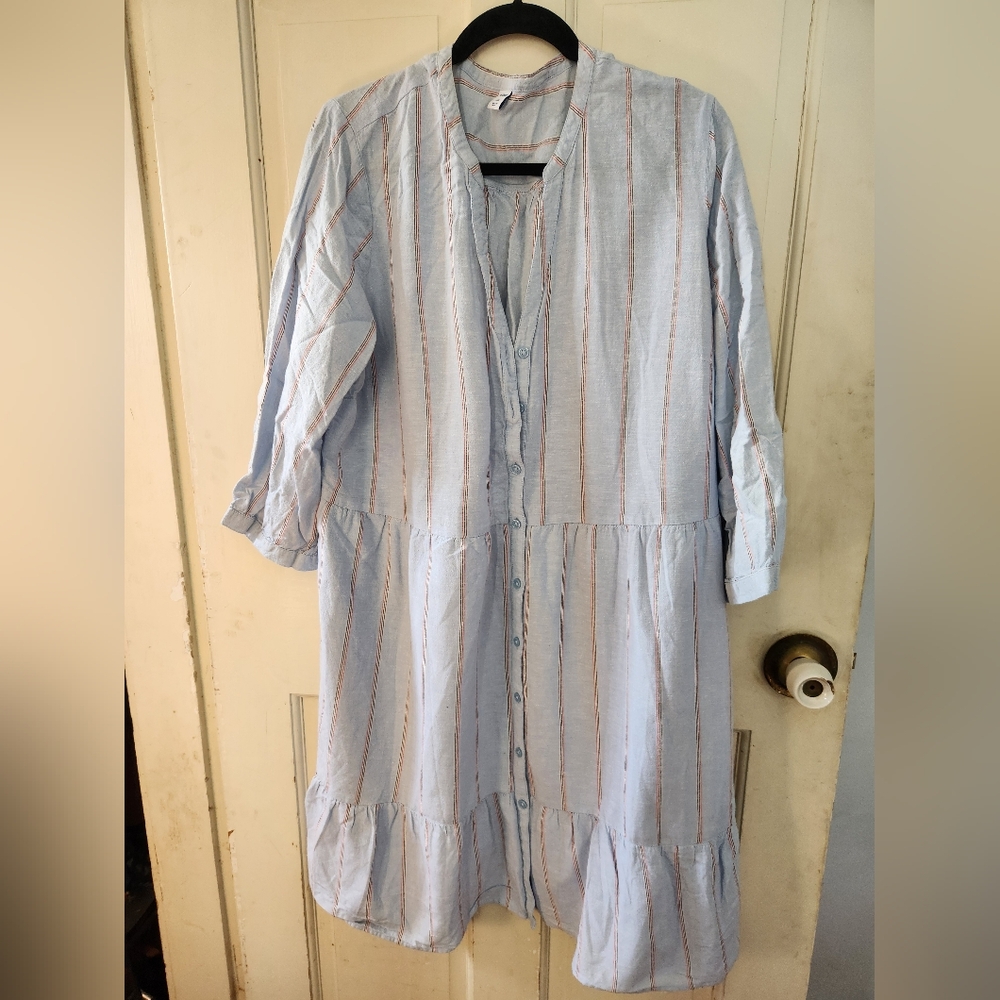Old Navy striped button-down dress